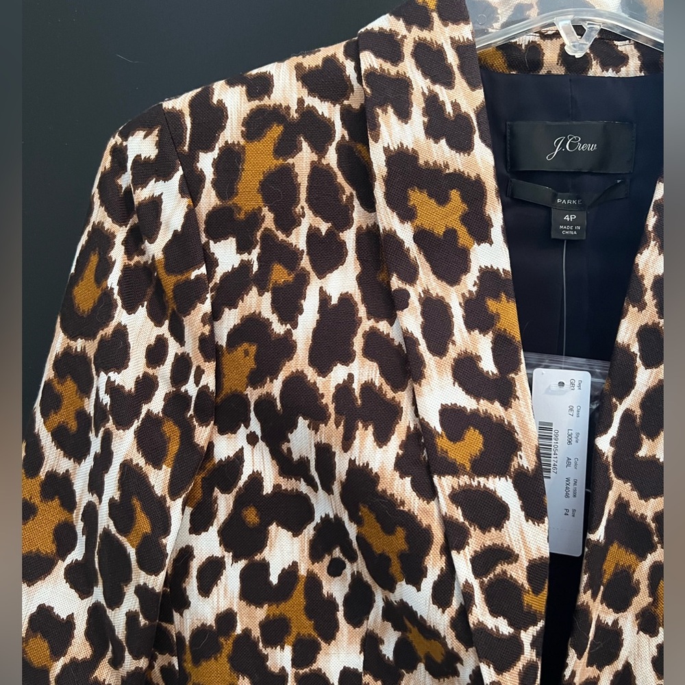 J.Crew leopard blazer - Picture 2 of 6